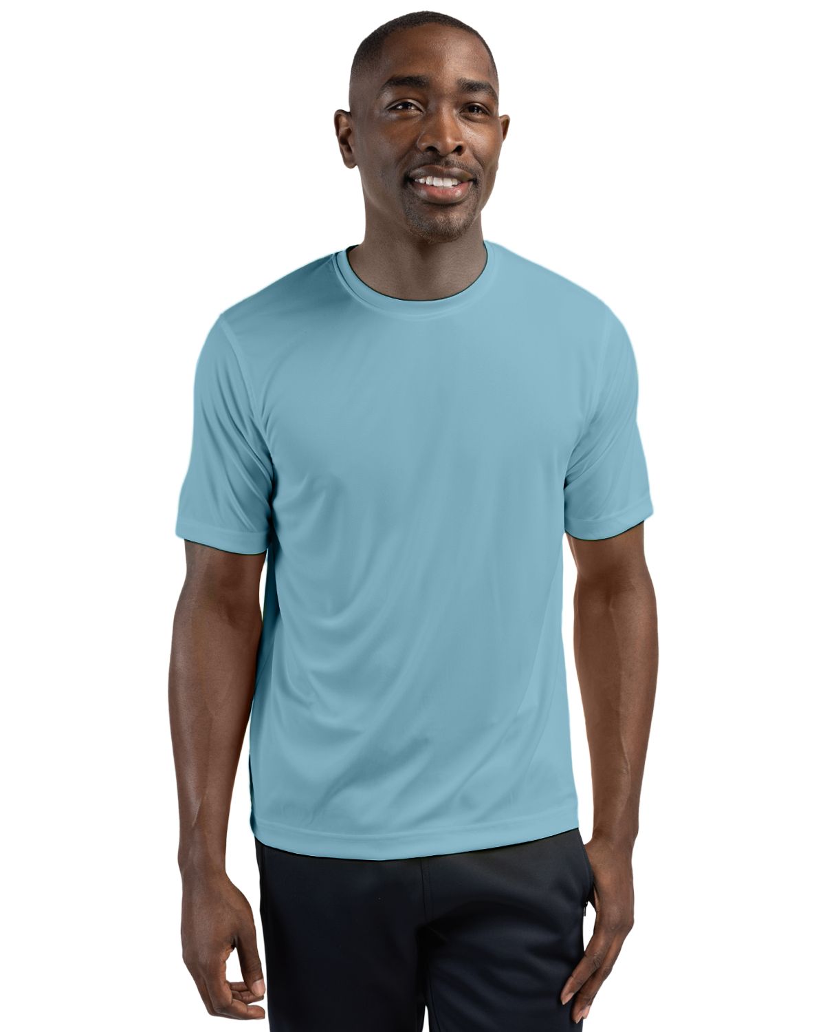 Clique Spin Solution-dyed Performance Jersey Mens Short Sleeve Tee 100