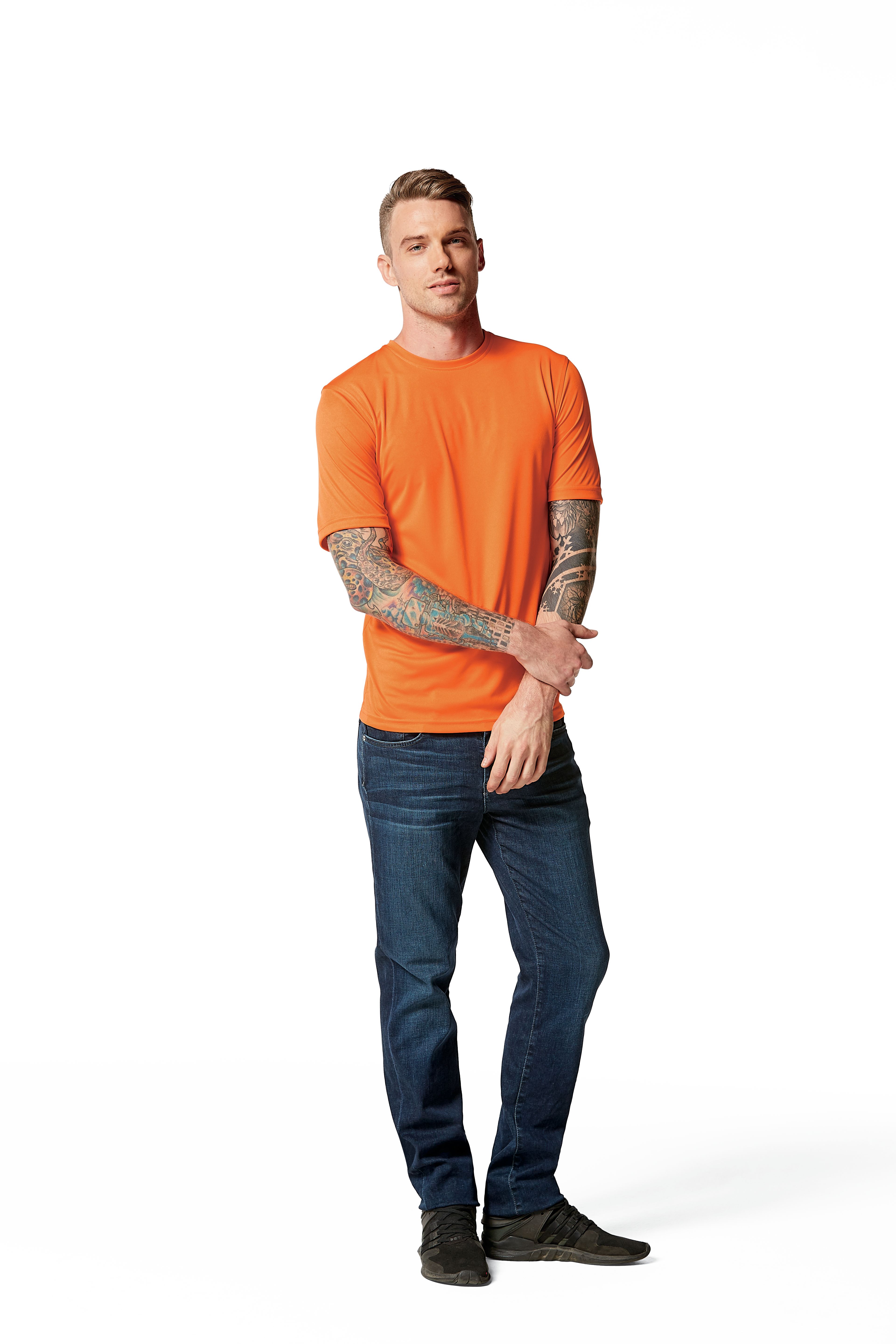 Clique Spin Solution-dyed Performance Jersey Mens Short Sleeve Tee 90