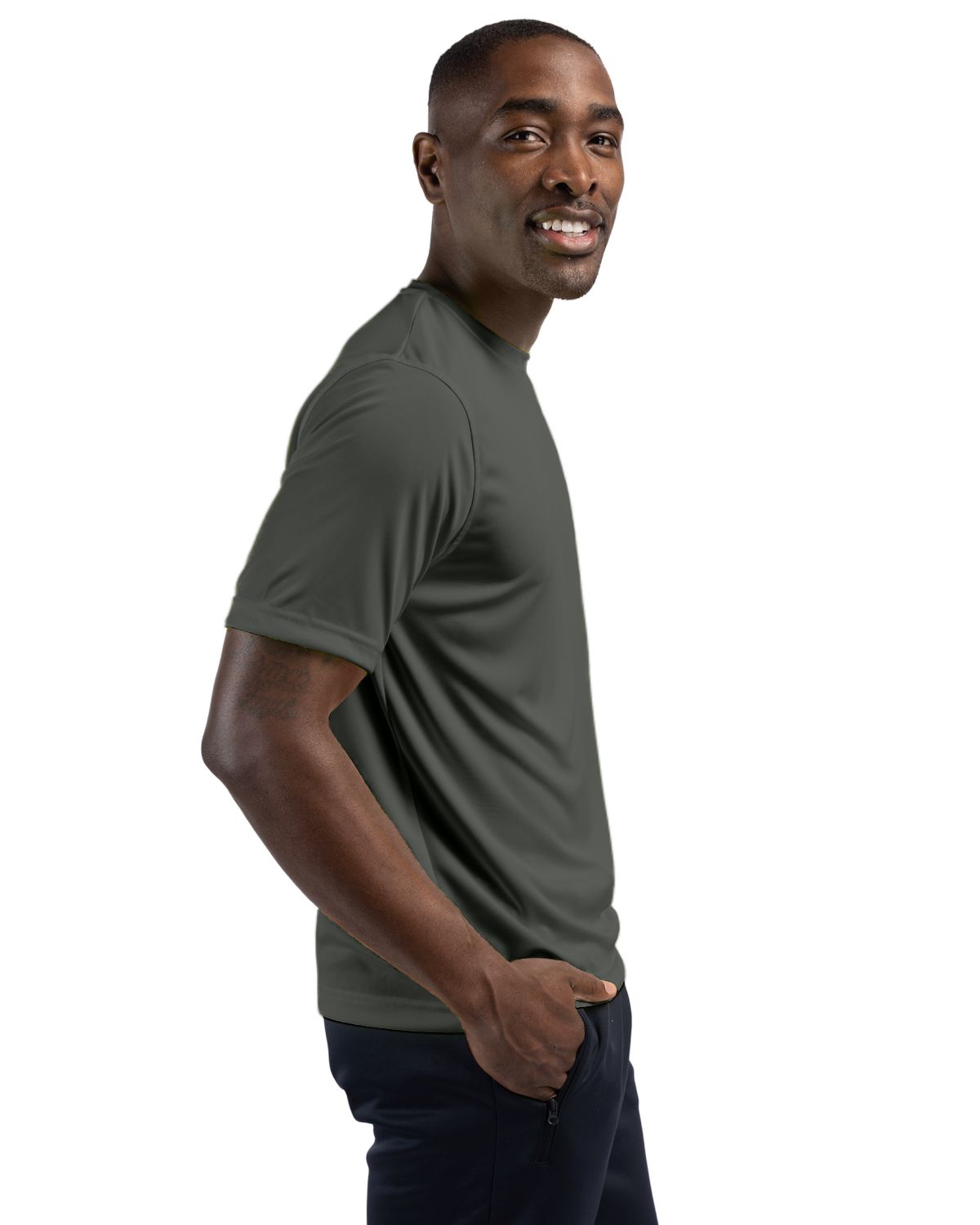 Clique Spin Solution-dyed Performance Jersey Mens Short Sleeve Tee 181