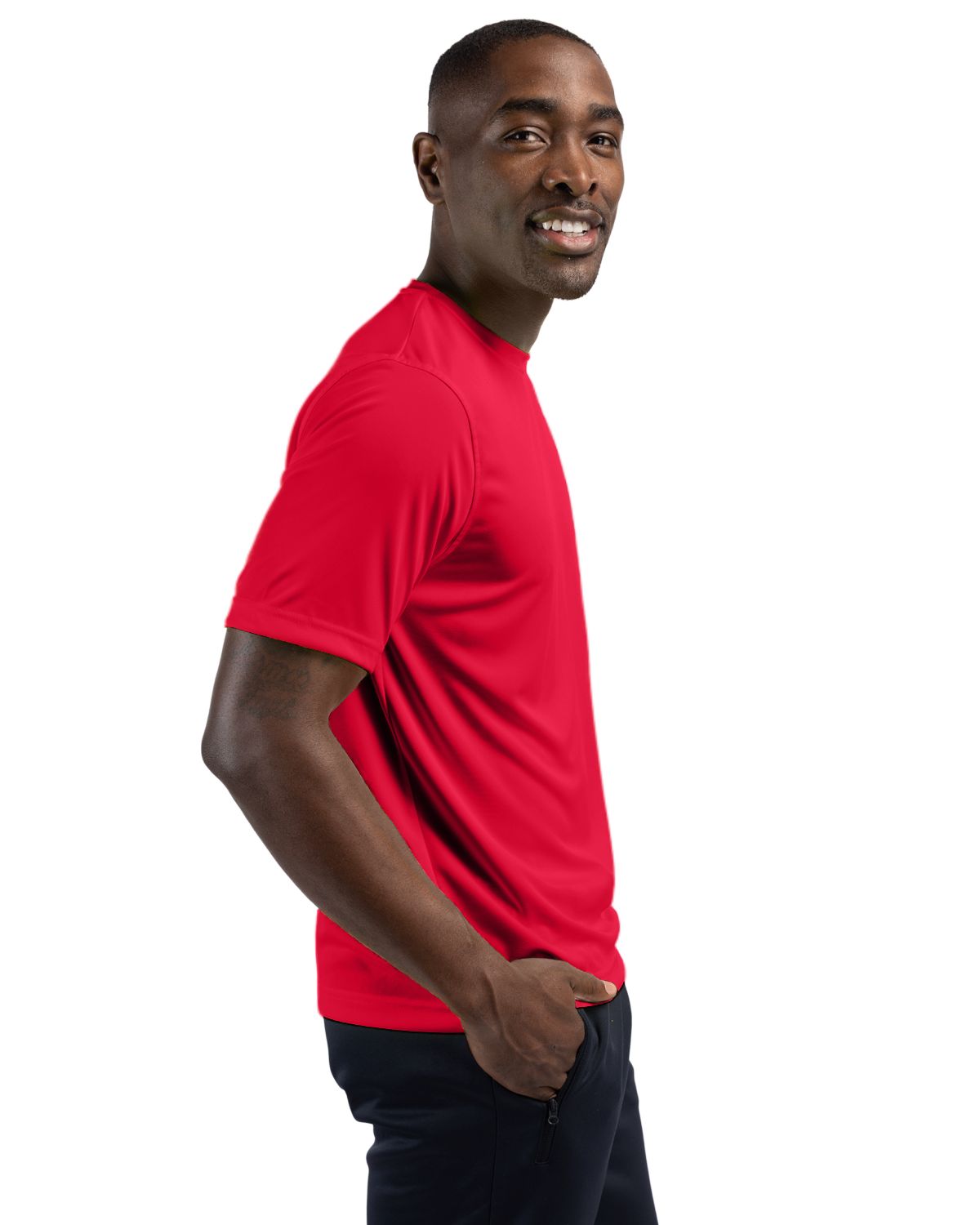 Clique Spin Solution-dyed Performance Jersey Mens Short Sleeve Tee 204