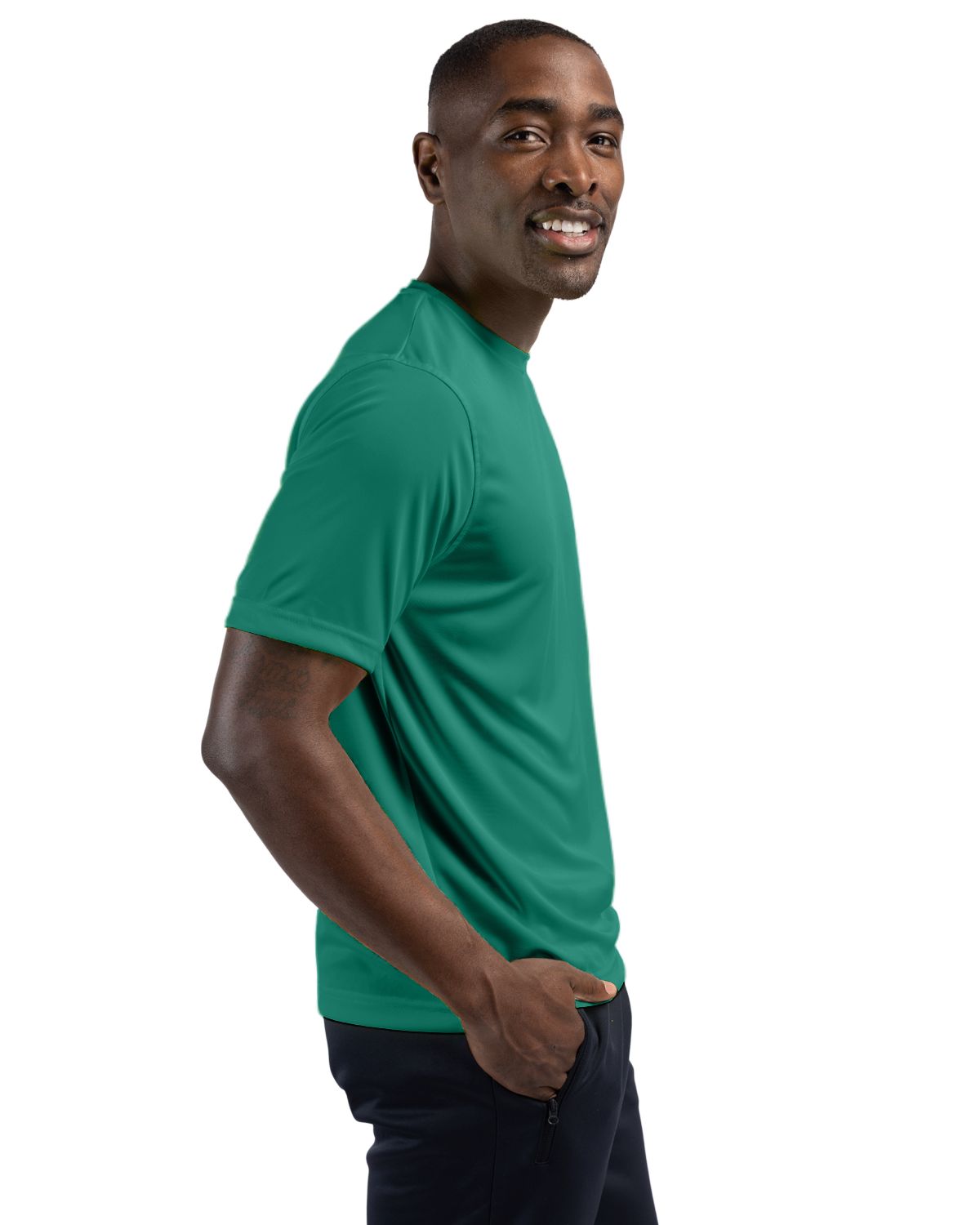 Clique Spin Solution-dyed Performance Jersey Mens Short Sleeve Tee 174