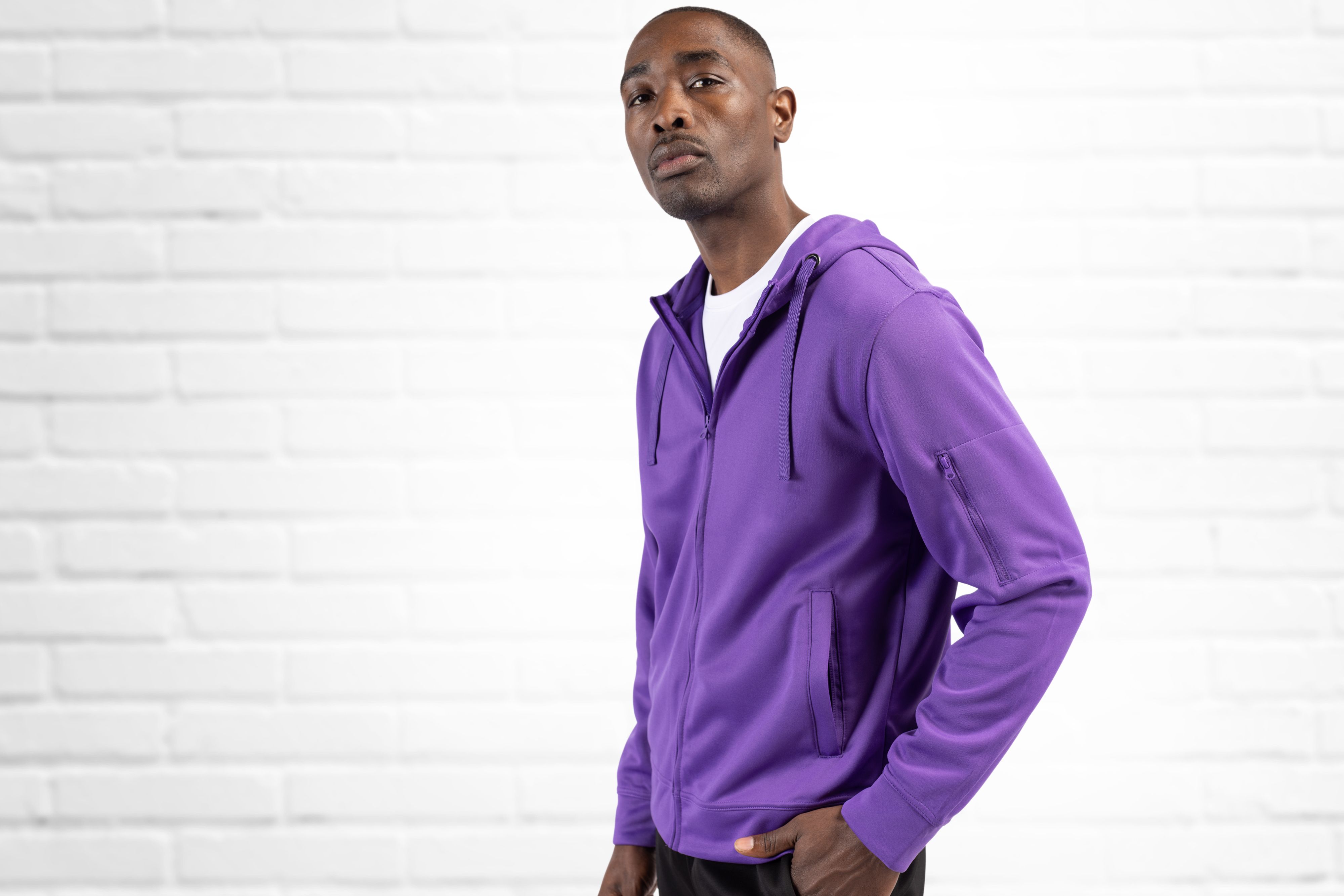 Clique Lift Solution-dyed Performance Unisex Full Zip Hooded Sweatshirt 73