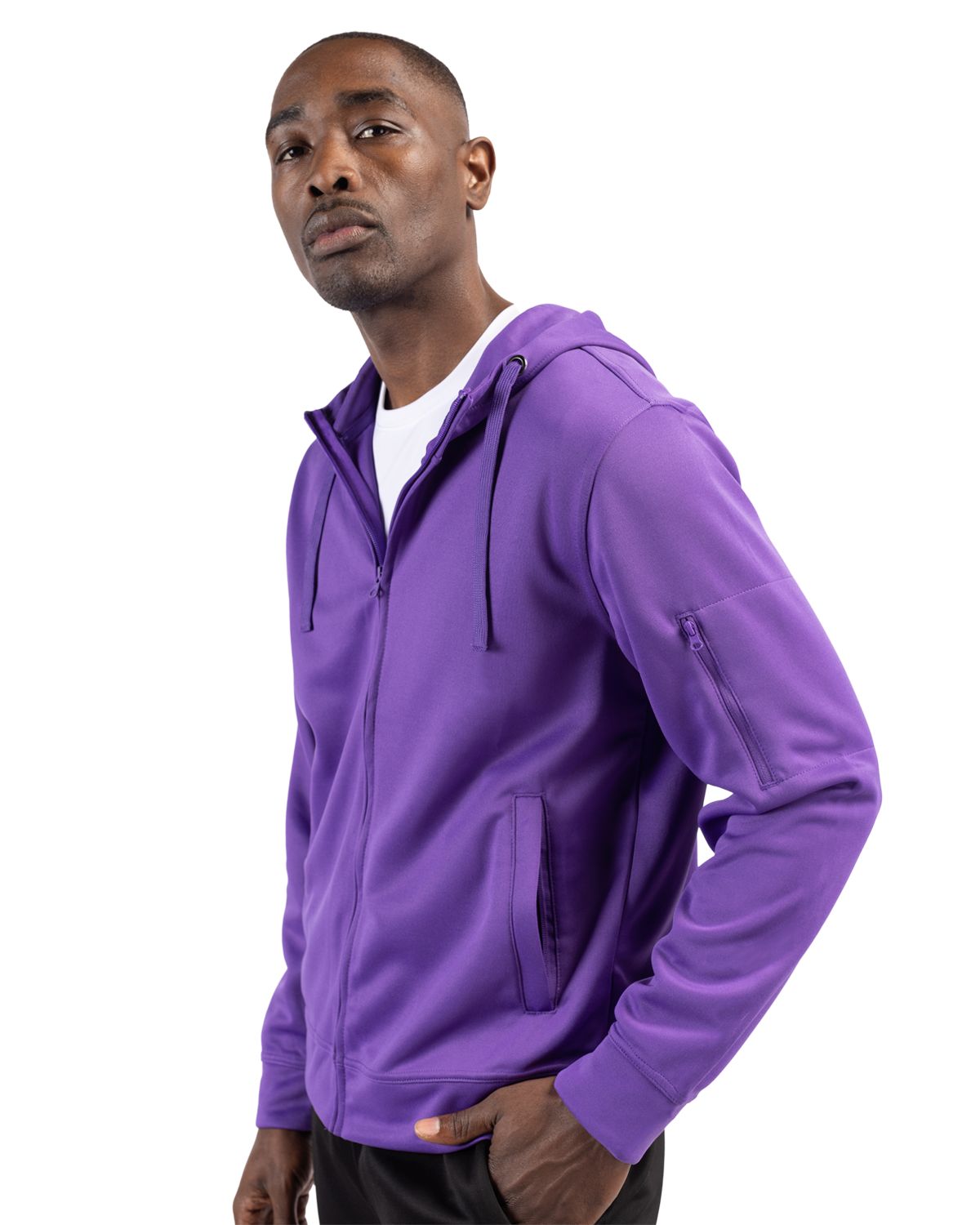 Clique Lift Solution-dyed Performance Unisex Full Zip Hooded Sweatshirt 71
