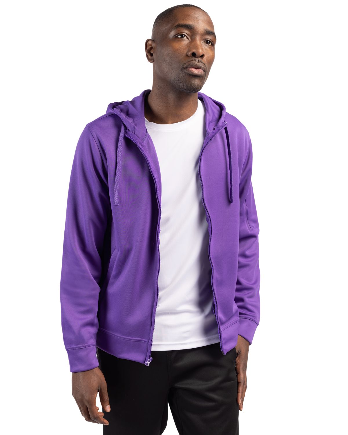Clique Lift Solution-dyed Performance Unisex Full Zip Hooded Sweatshirt 41