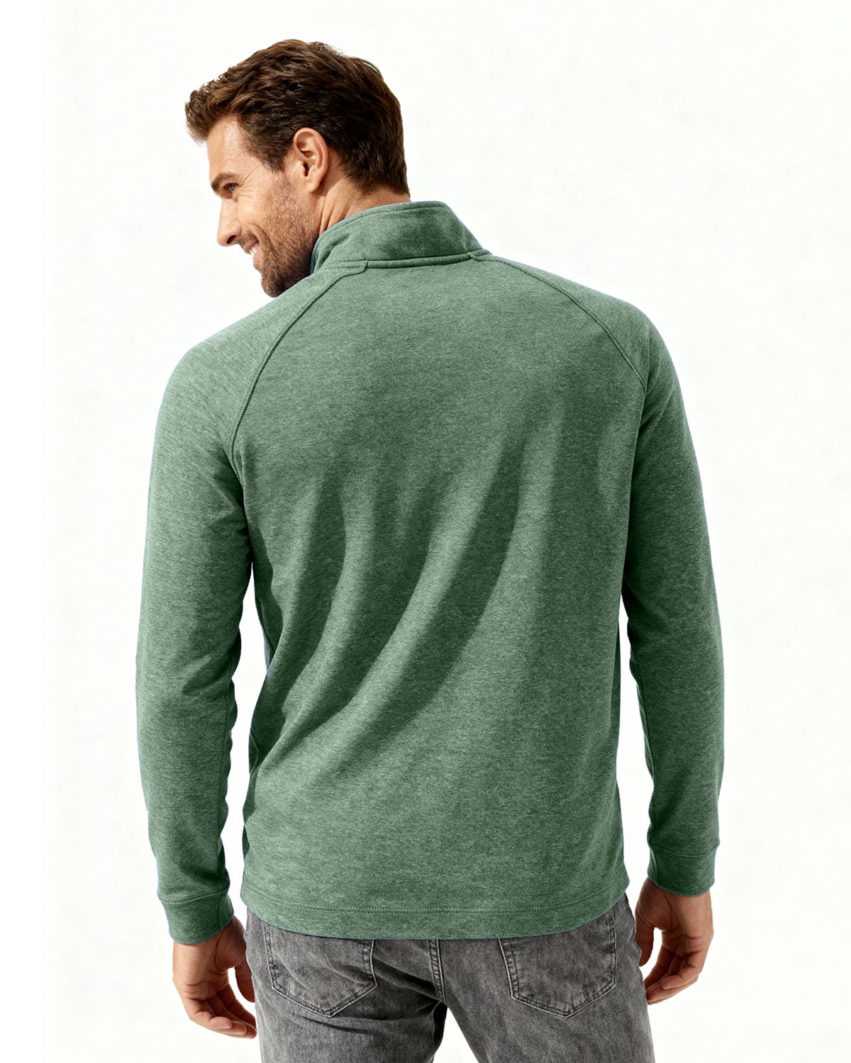 Clique Dash Recycled Mens Quarter Zip Sweatshirt 52