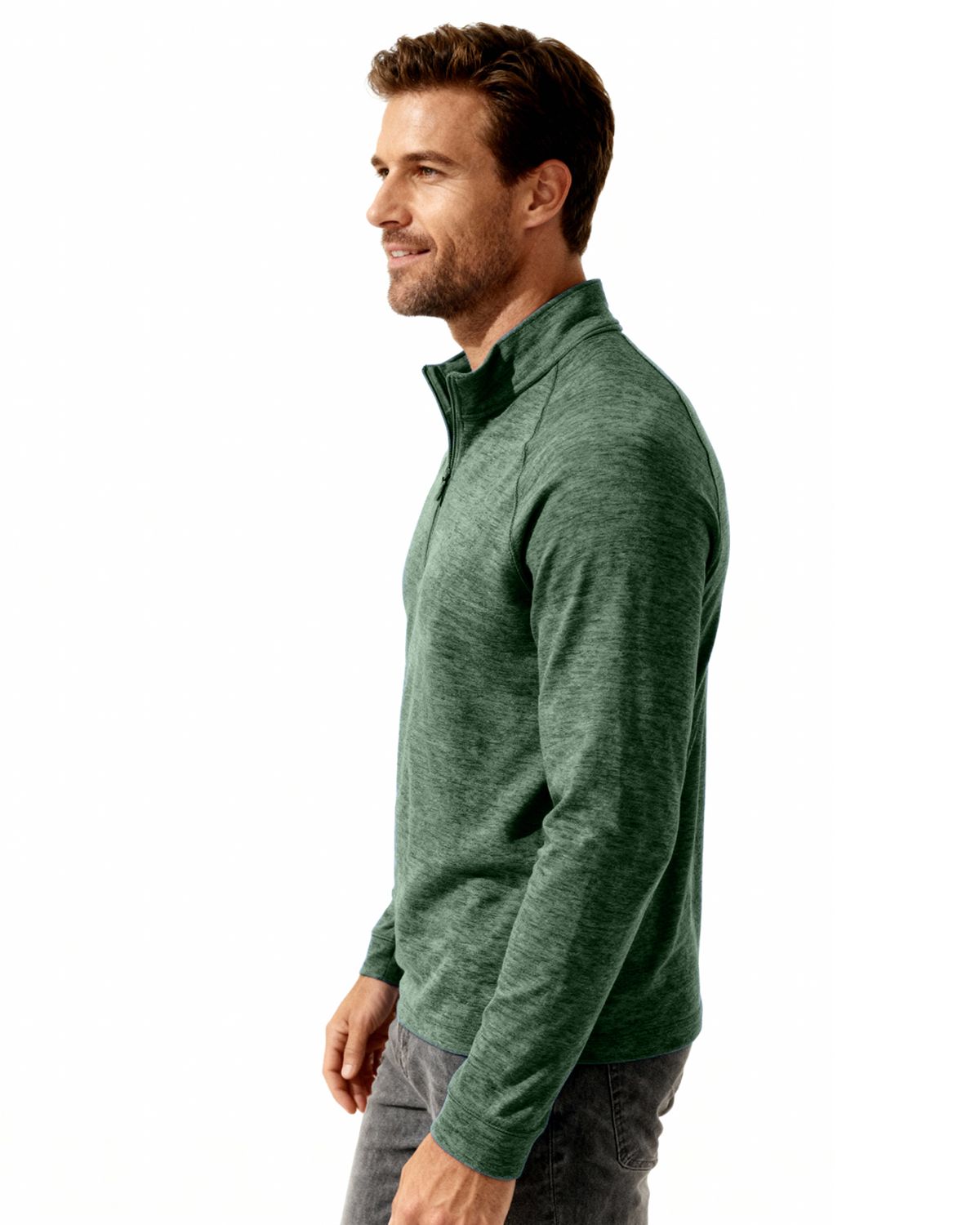 Clique Dash Recycled Mens Quarter Zip Sweatshirt 53
