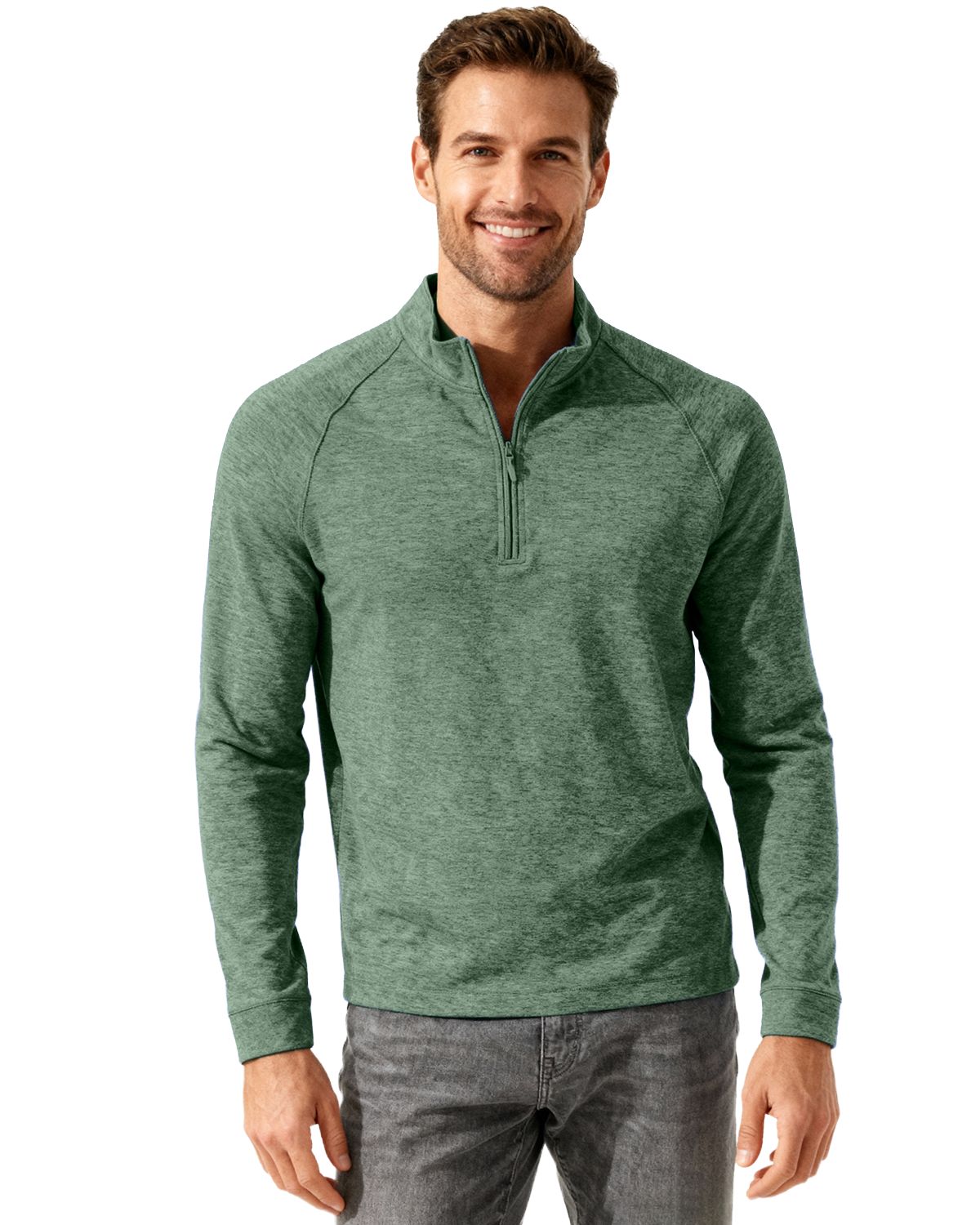 Clique Dash Recycled Mens Quarter Zip Sweatshirt 50