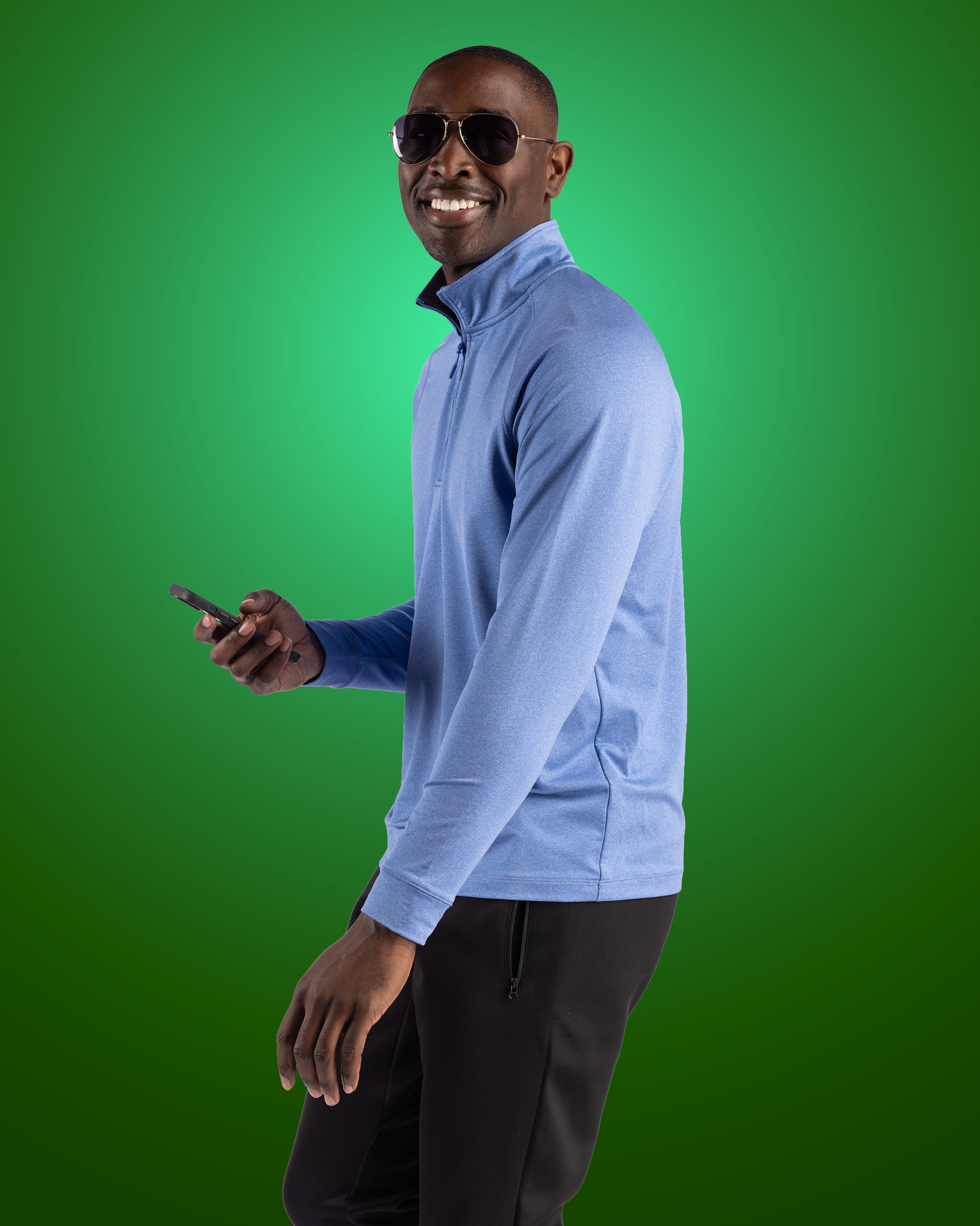 Clique Dash Recycled Mens Quarter Zip Sweatshirt 66