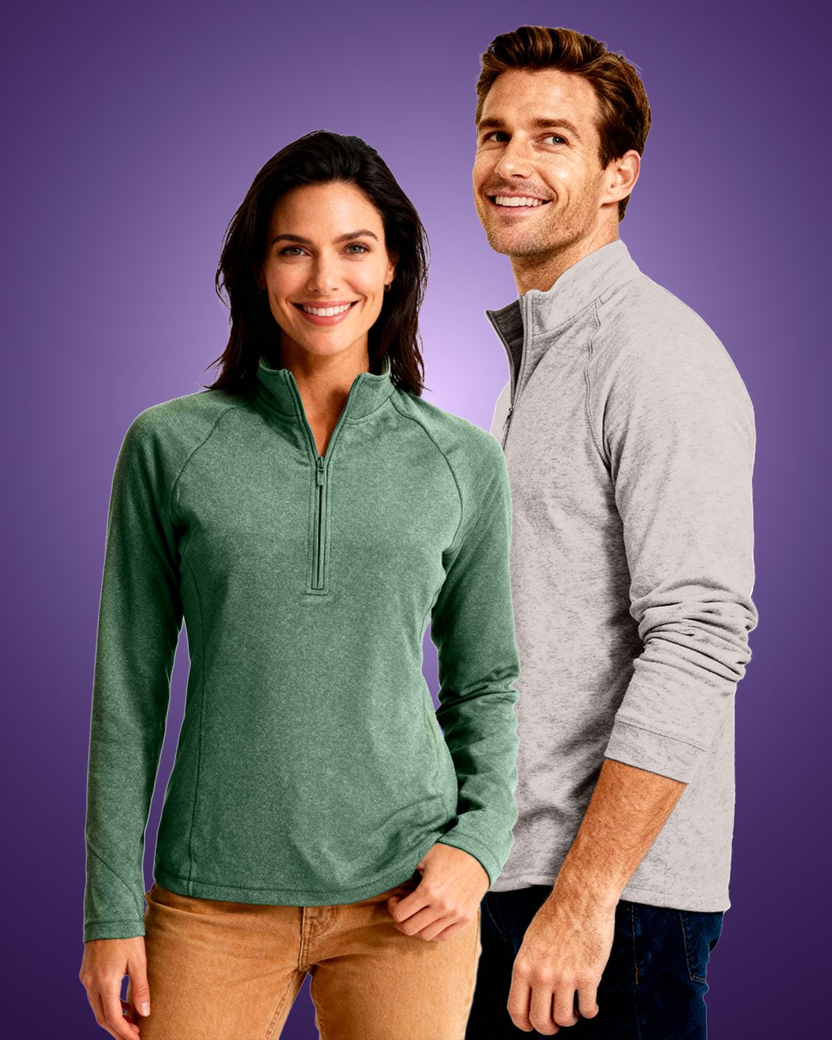 Clique Dash Recycled Mens Quarter Zip Sweatshirt 75