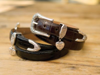 Brighton Women's Heart Charm Belt