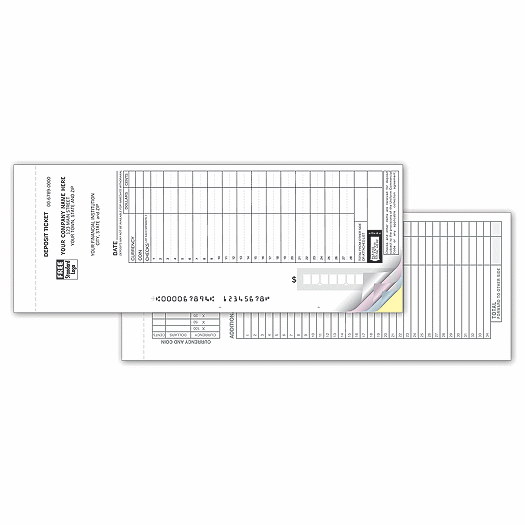 Loose Deposit Ticket Sets - Maximum Entry Format