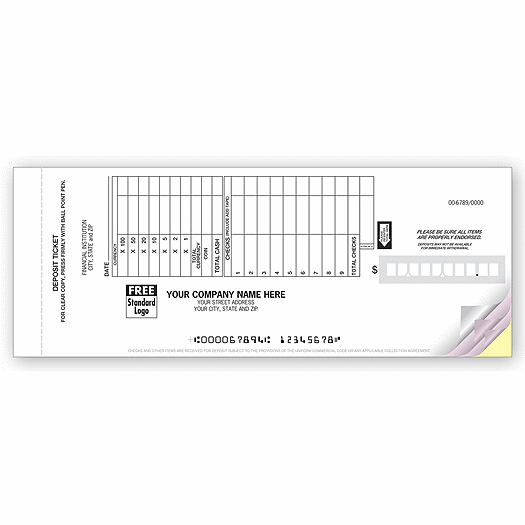 Booked Deposit Tickets - Retail Format