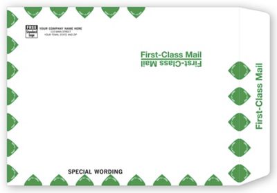 10 X 13 White First Class Envelope 1013FW