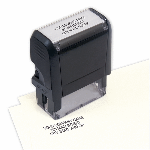 Compact Name and Address Stamp - Self-Inking - Office and Business Supplies Online - Ipayo.com