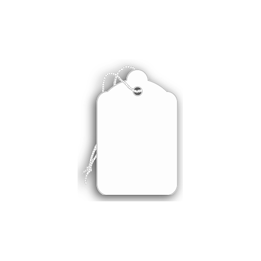 Price Tags, Stock, White, 1 1/8 x 1 3/4