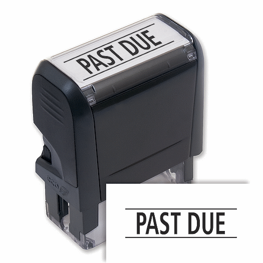 Past Due Stamp - Self-Inking