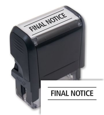 Final Notice Stamp - Self-Inking