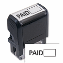 Paid w/ Open Box Stamp – Self-Inking