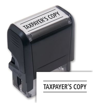 Taxpayer's Copy Stamp - Self-Inking