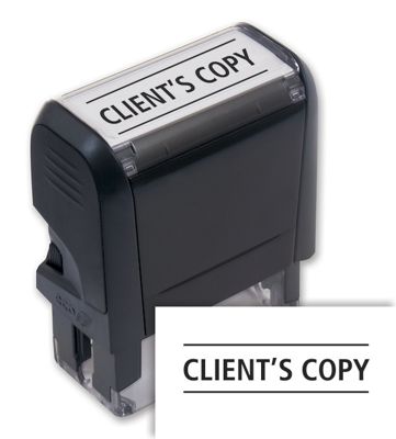 Client’s Copy Stamp – Self-Inking