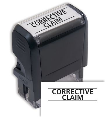 Corrective Claim Stamp - Self-Inking