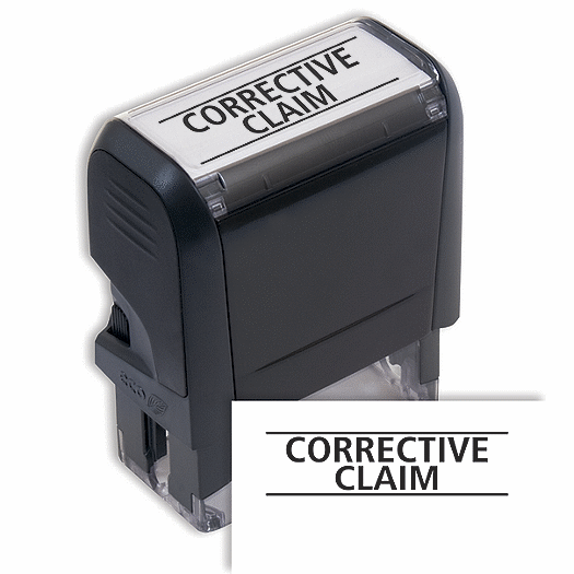 Corrective Claim Stamp - Self-Inking