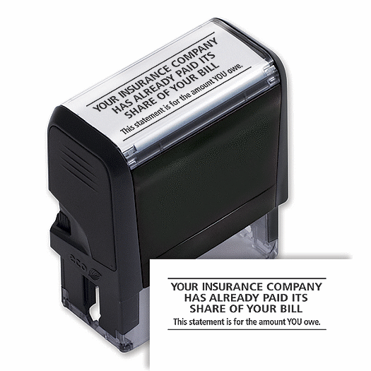 Your Insurance Company Has Already Paid Stamp - Self-Inking