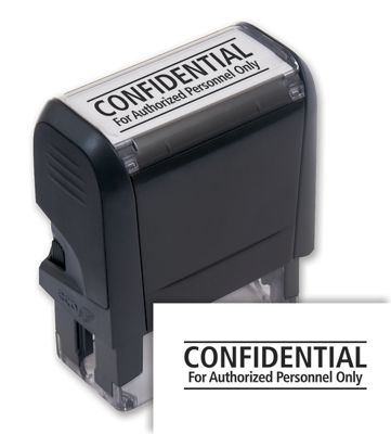 Confidential For Auth Personnel Only Stamp - Self-Inking