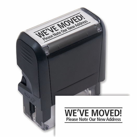 Weve Moved! Stamp - Self-Inking