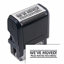 We've Moved! Stamp - Self-Inking