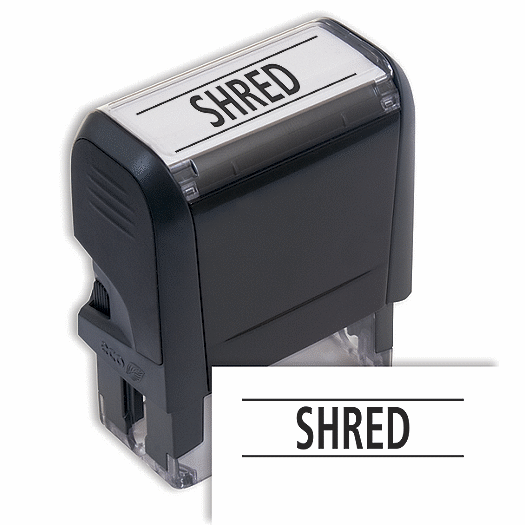 Shred Stamp - Self-Inking