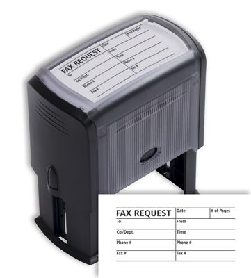Fax Request/Cover Sheet Stamp – Self-Inking
