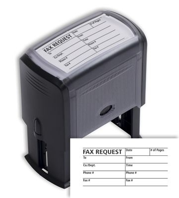 Fax Request/Cover Sheet Stamp - Self-Inking