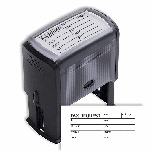 Fax Request/Cover Sheet Stamp - Self-Inking