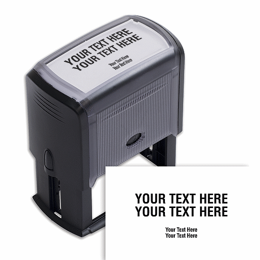 Design Your Own Stock Stamp, Large - Self-Inking