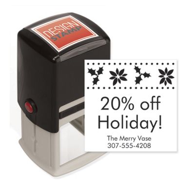 Holly Joy Design Stamp – Self-Inking