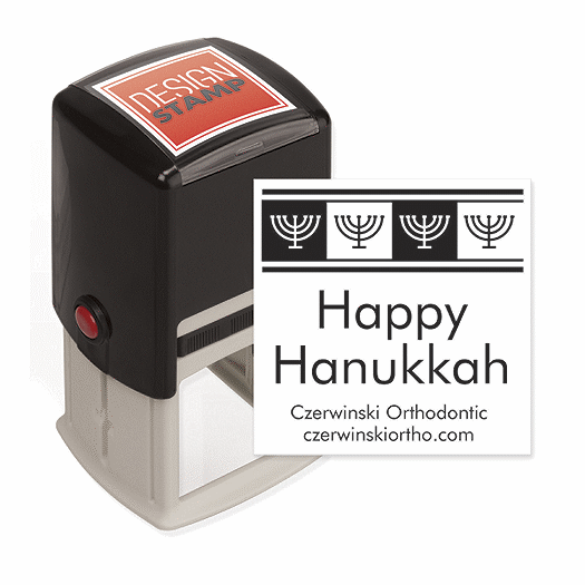 Hanukkah Cheer Design Stamp - Self-Inking