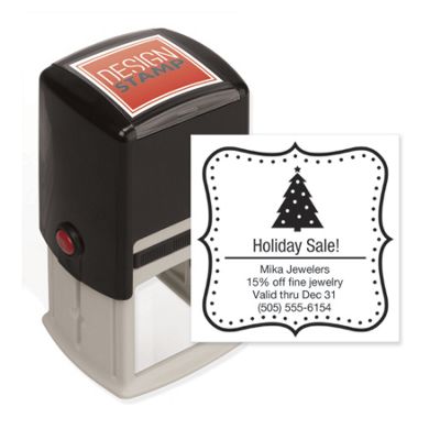 Holiday Dots Design Stamp – Self-Inking