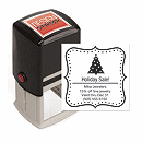 Use the Holiday Dots Design Stamp - Self-Inking to add a dashing design to your company communications--plus the versatile tool works with other inserts as well.