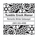 A wintery pattern that fits into your self-inking Design Stamp and adds a personal touch to your company communications: The Snowflakes Design Stamp - Insert.