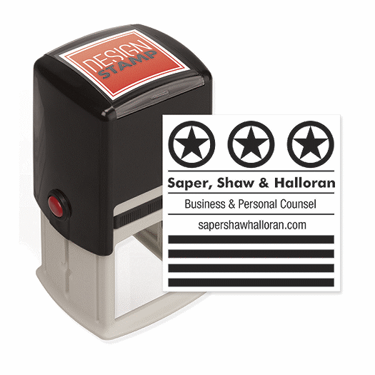 Stars & Stripes Design Stamp - Self-Inking