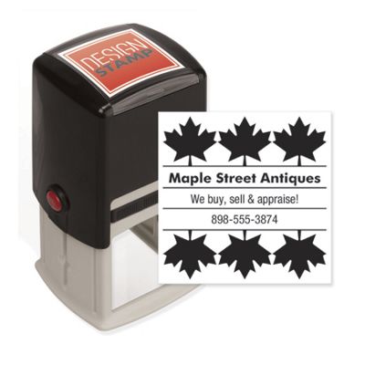 Autumn Leaves Design Stamp - Self-Inking