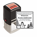 Country Snowman Design Stamp – Self-Inking
