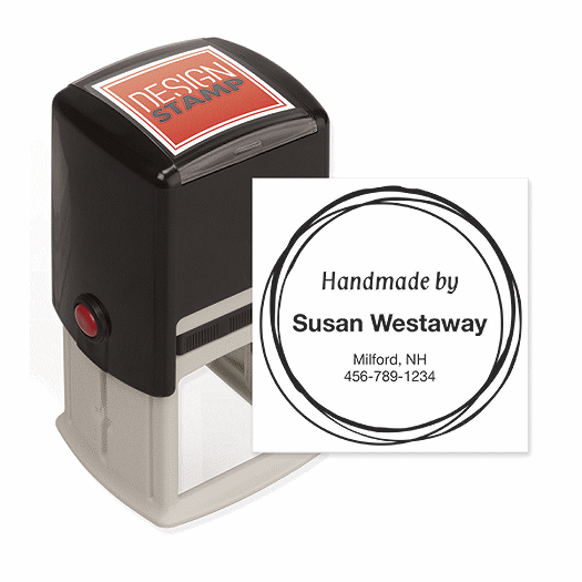 Countless Rings Design Stamp - Self-Inking