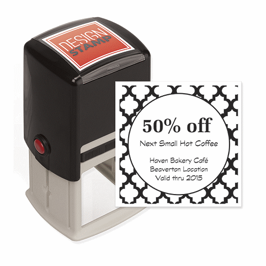 Quatrefoil Design Stamp - Self-Inking