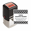 Bold Quatrefoil Design Stamp – Self-Inking