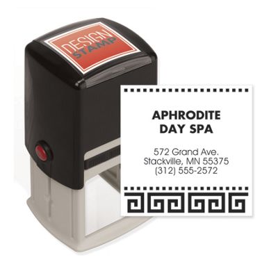 Grand Greek Key Design Stamp - Self-Inking