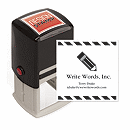 Use the Director's Cut with Logo Design Stamp - Self-Inking to add a contemporary design to your company communications--plus the versatile tool works with other inserts as well.