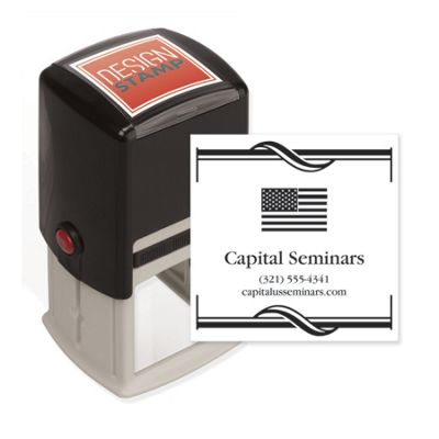 Lavish Lines with Logo Design Stamp – Self-Inking