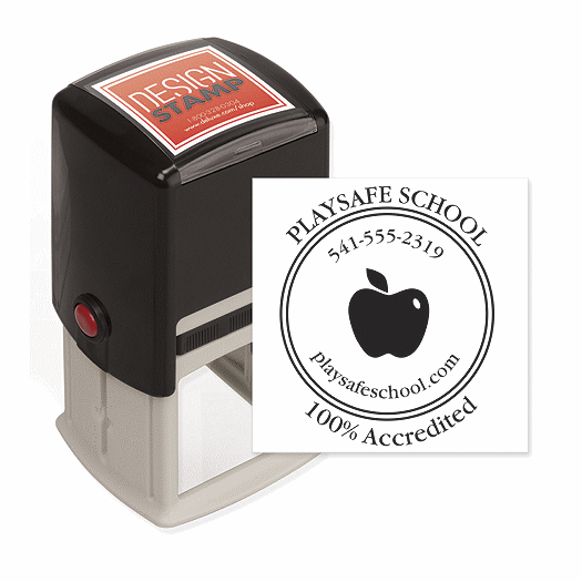 Beaming Bands Design Stamp - Self-Inking